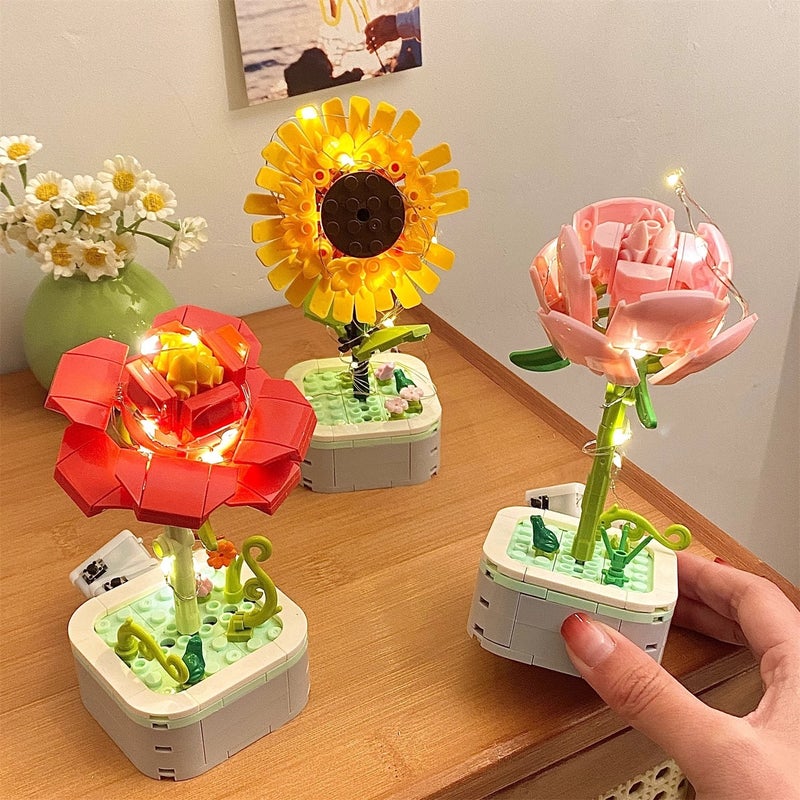 Sunflower Teacher'S Day Gift Pink Rose Eternal Flower Handmade Diy Birthday Gift For Girls Creative Gift Boxes - Image 5